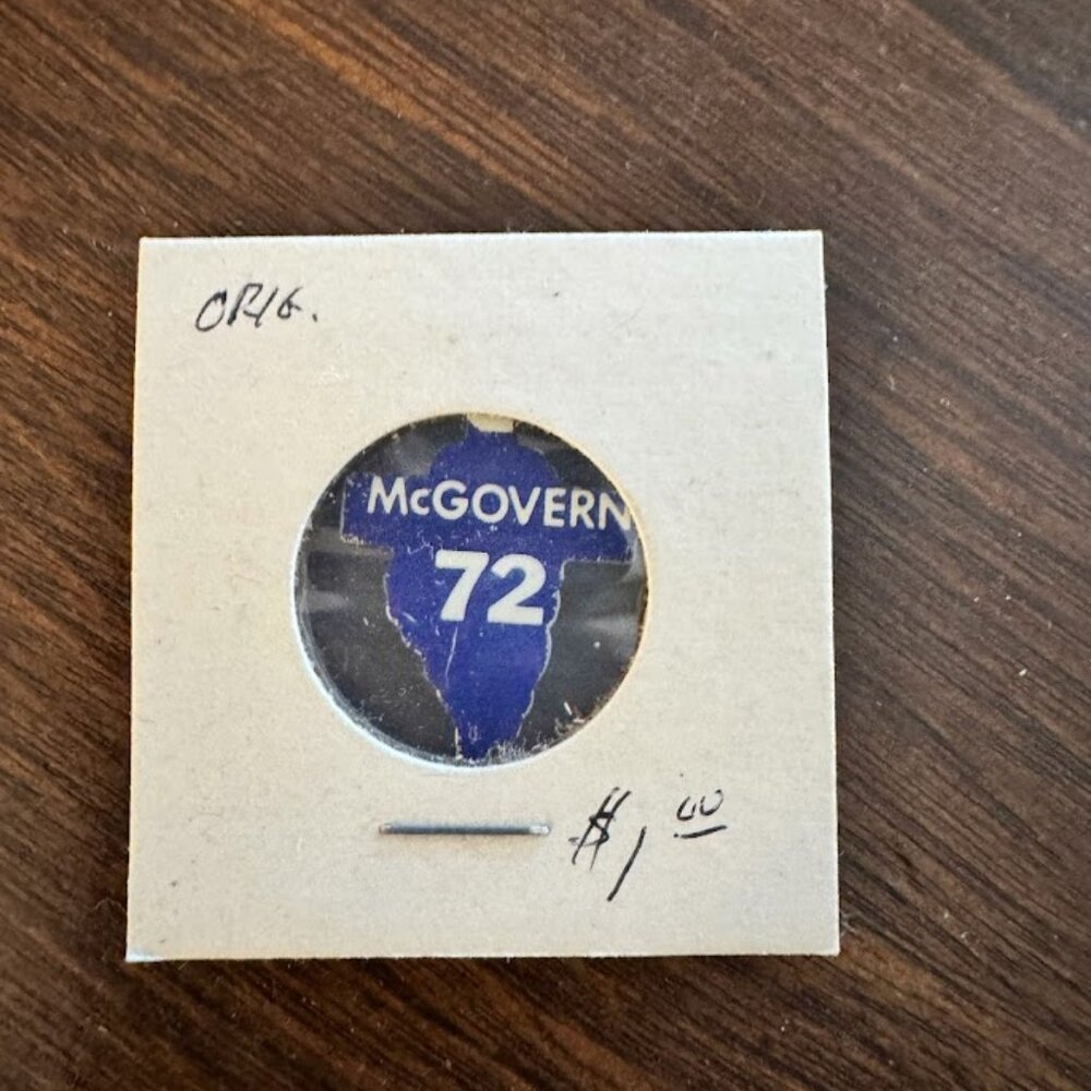 Vintage McGovern '72 Political Pinback